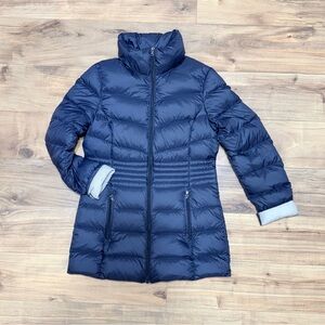 G.H. Bass & Co. Women Navy Blue 90/10 Down Puffer Lightweight Jacket Size S